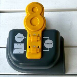 We R Memory Keepers Lucky Paper Outer Inner Combined Punch Scrapbooker Supply
